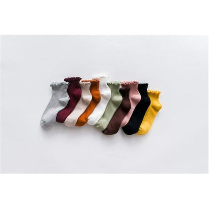 Frill Trim Knit Socks