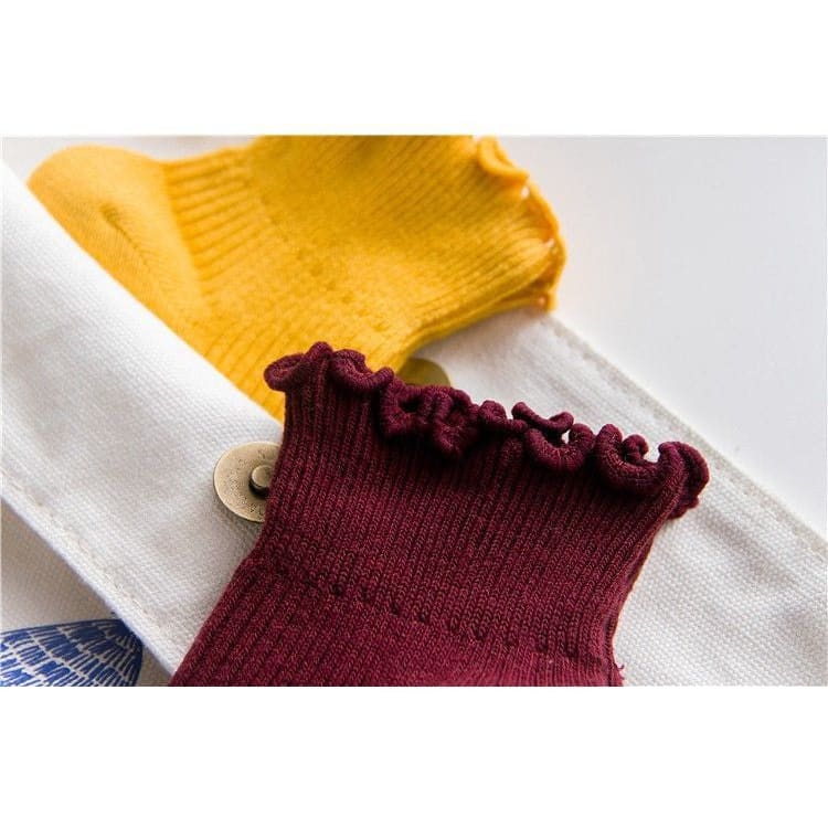 Frill Trim Knit Socks