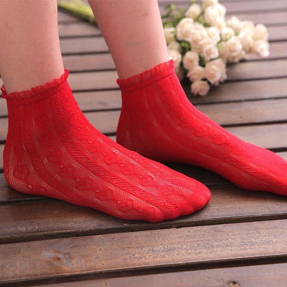 Frill Trim Lace Socks