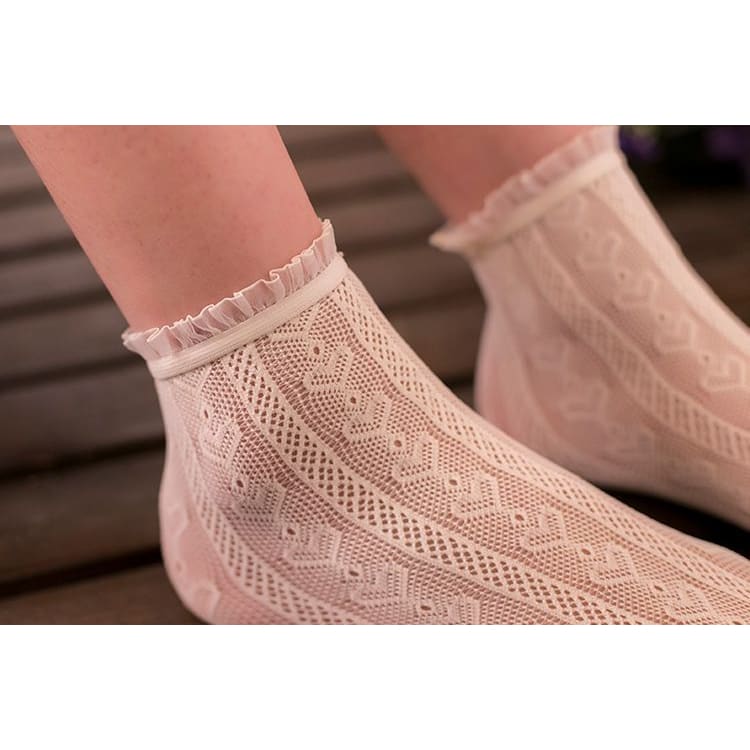 Frill Trim Lace Socks