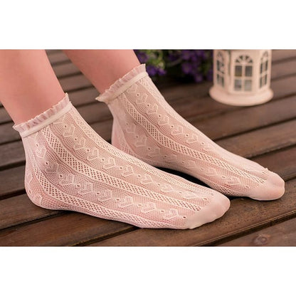 Frill Trim Lace Socks