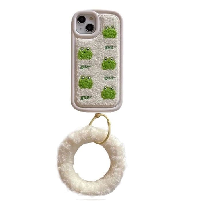 Frog Embroidery IPhone Case - iPhone 11 / 2 - IPhone Case