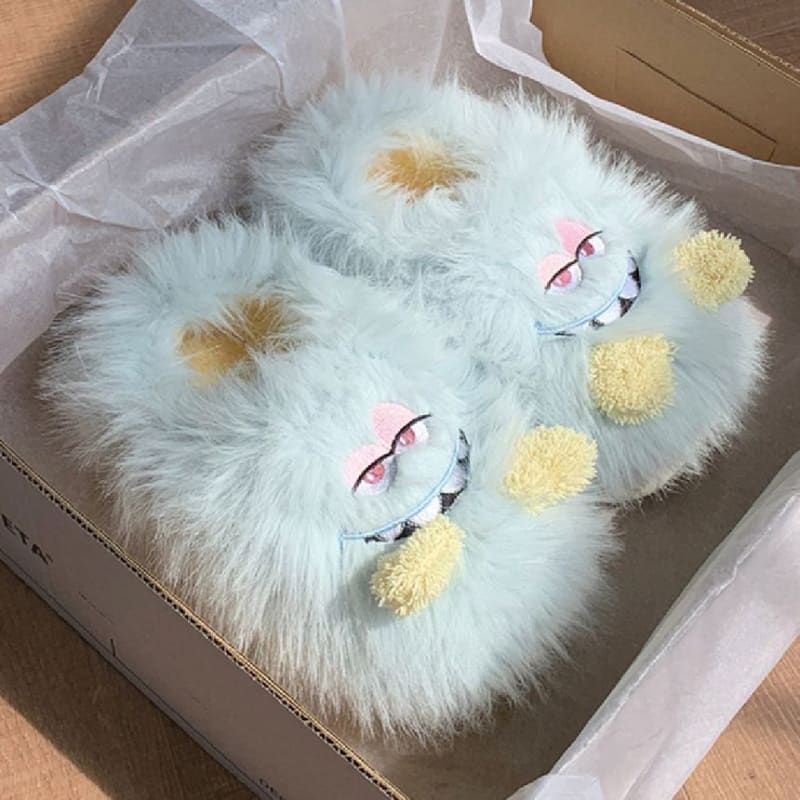 Frog Fluffy Slippers