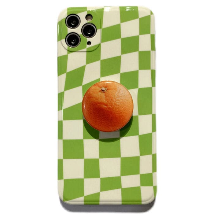 Fruit Green Checkerboard iPhone Case - IPhone Case