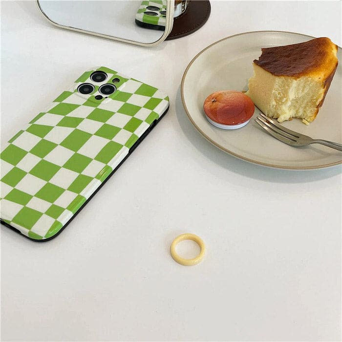 Fruit Green Checkerboard iPhone Case - IPhone Case