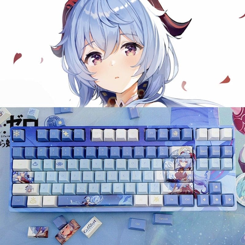 Ganyu Game Player Cosplay Keycaps MK16794