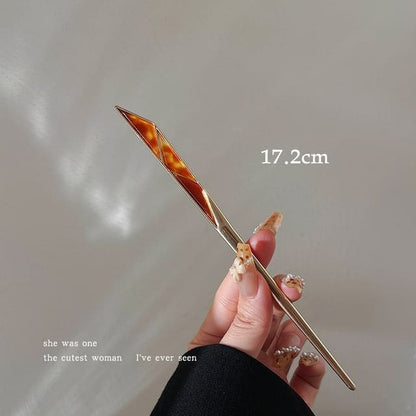 Geometric Hair Stick - Caramel / One Size