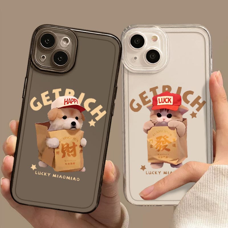 Get Rich Cat Phone Case