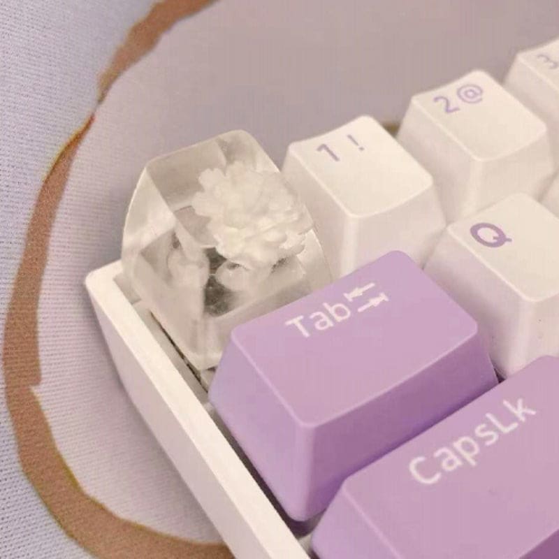 GG Flower Inside Kawaii ESC Keycap ON679 - White