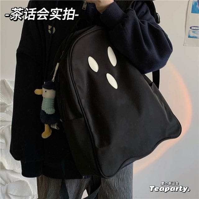 Ghost Expression Backpack - With Duck Charm - BlackSurprise