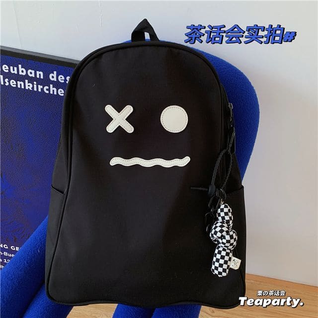 Ghost Expression Backpack - With Knotted Charm