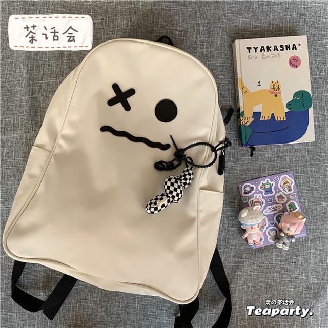 Ghost Expression Backpack - With Knotted Charm