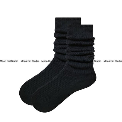 Glitter Pantyhose / Slouch Socks - Socks - Black / One Size