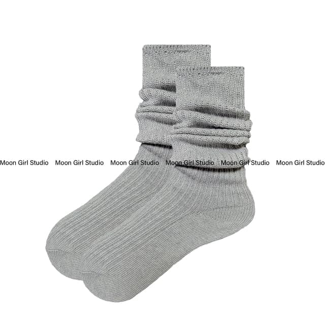 Glitter Pantyhose / Slouch Socks - Socks - Gray / One Size