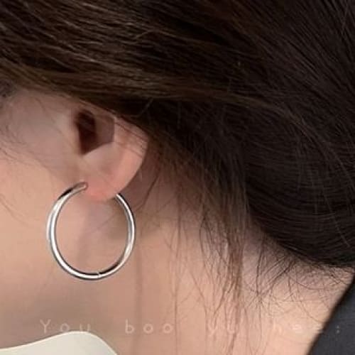 Glossy Hoop Earring