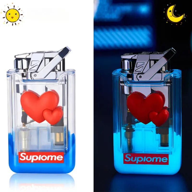 Kawaii Aesthetic Y2K Cute Fairy Glowing Heart Lighter MK Kawaii Store