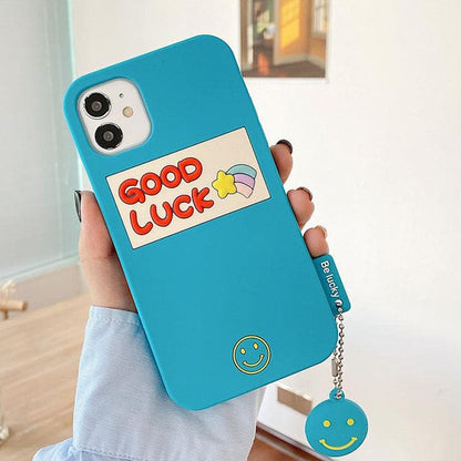 Good Luck Smile iPhone Case - iPhone 6/6s / Blue - IPhone