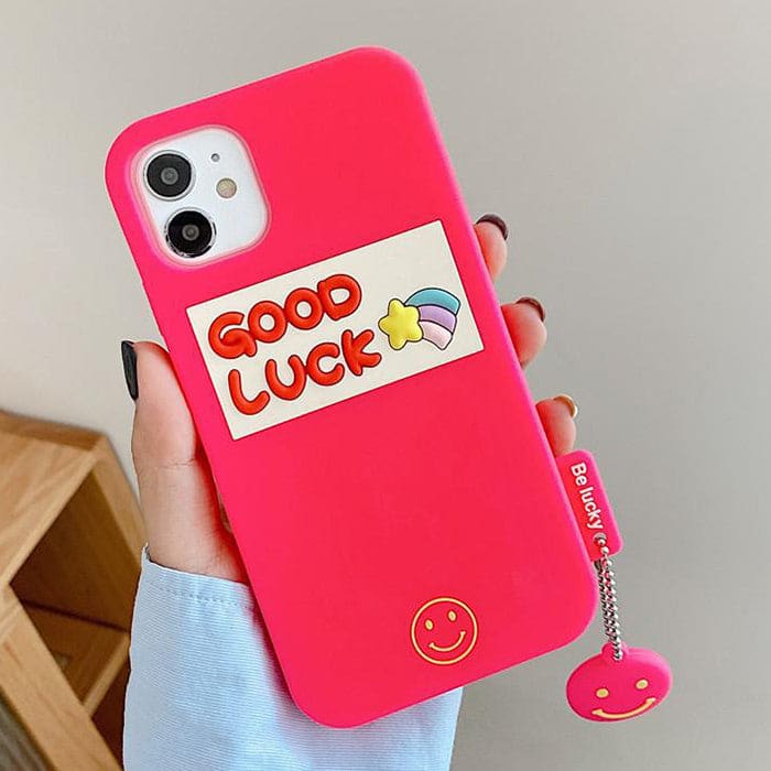 Good Luck Smile iPhone Case - iPhone 6/6s / Pink - IPhone