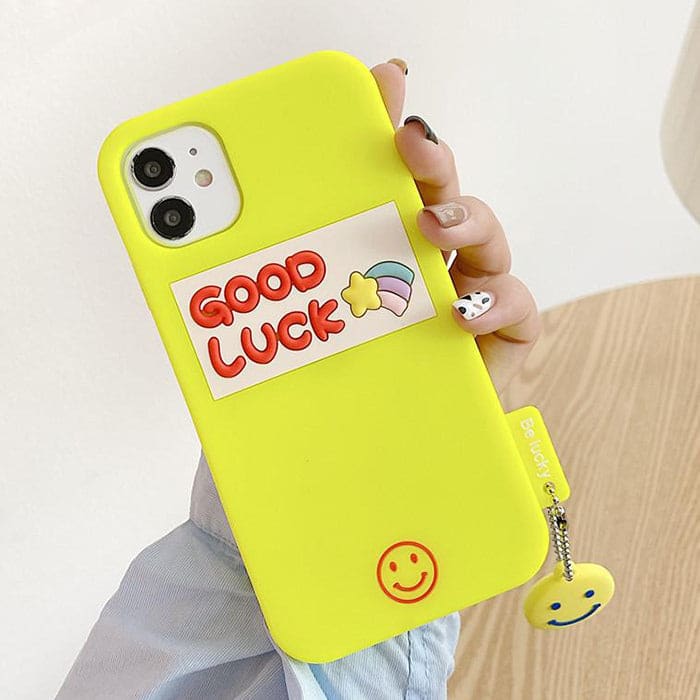 Good Luck Smile iPhone Case - iPhone 6/6s / Yellow - IPhone