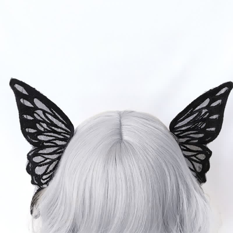 Gothic Bat Wings Moth Hair Clip Halloween Hair Accessory