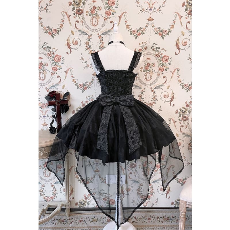 Gothic Blooding Rose JSK Dress Full Set MK17736