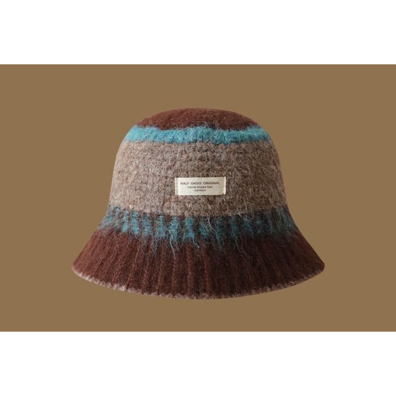 Gradient Knit Cloche Hat