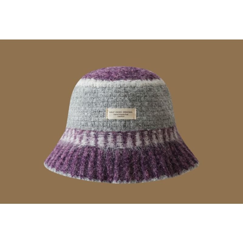 Gradient Knit Cloche Hat