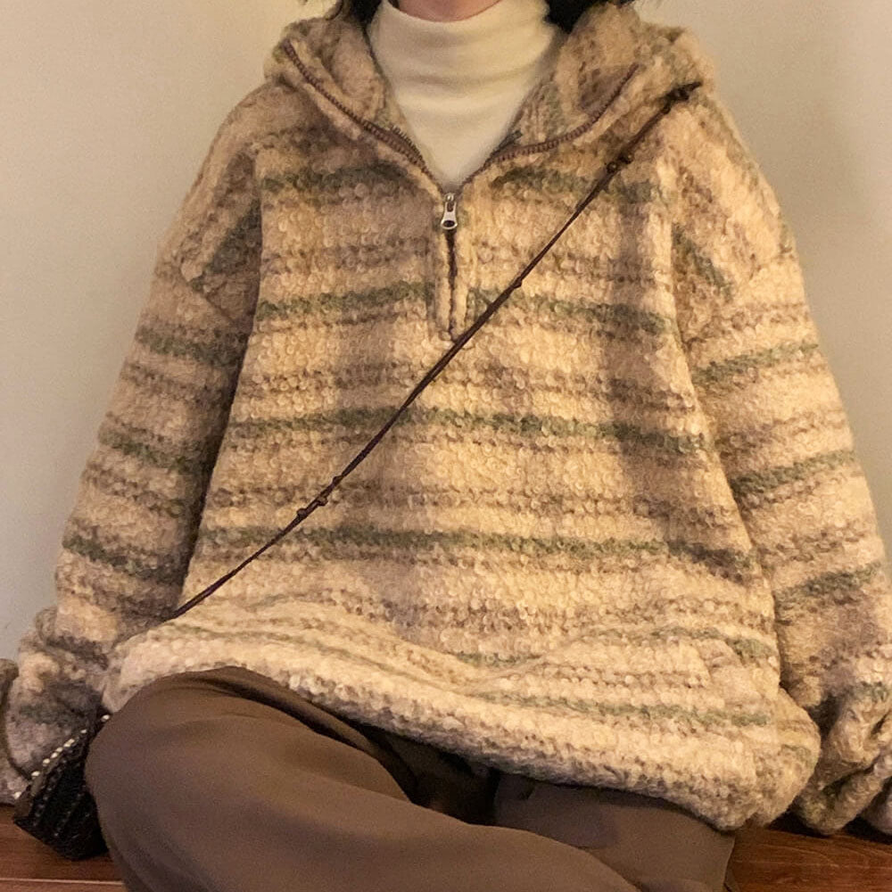 grandma aesthetic fleece pullover boogzel clothing