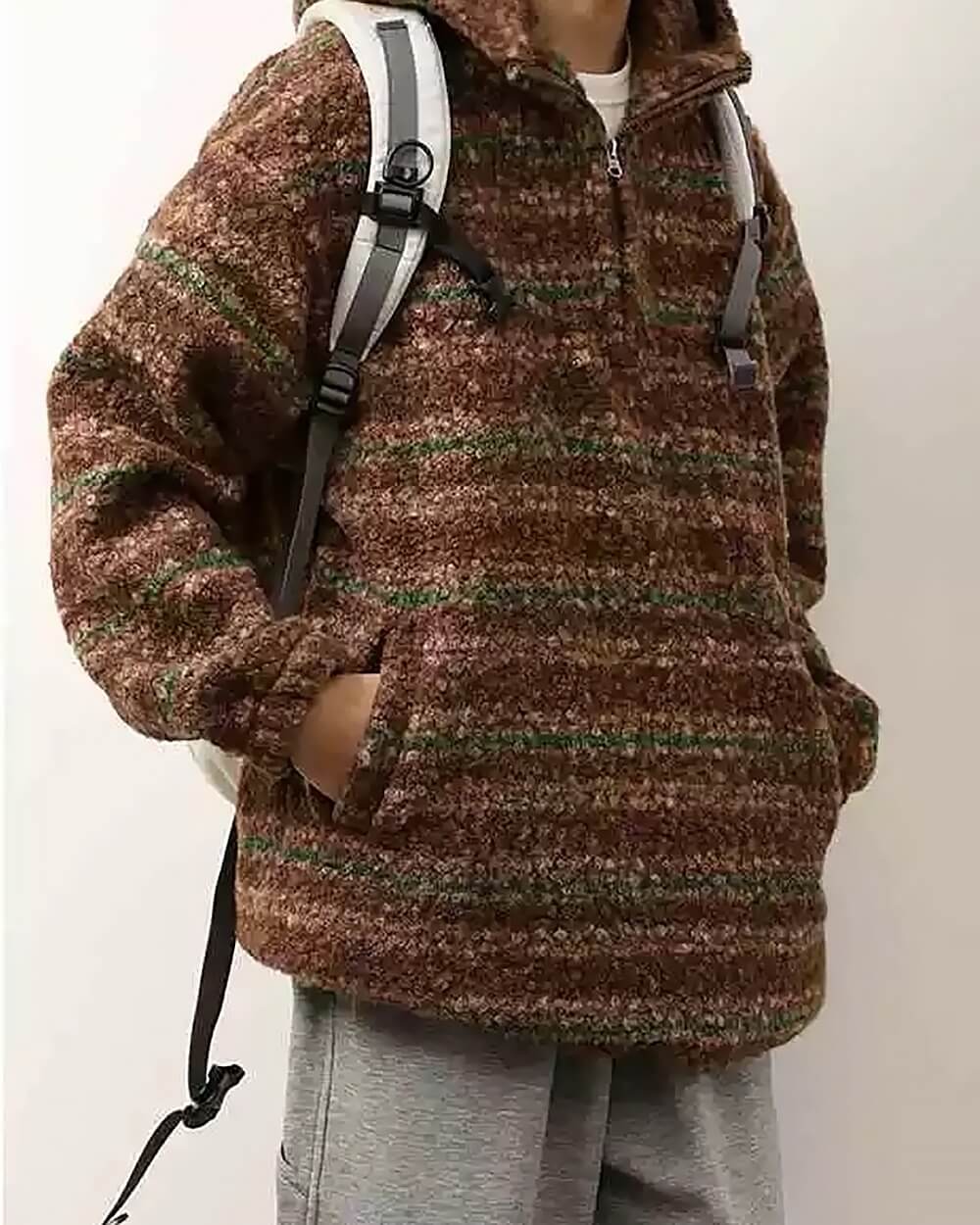 grandma aesthetic fleece pullover boogzel clothing