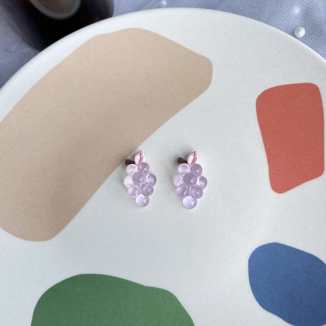 Grapes Resin Earring Egirldoll