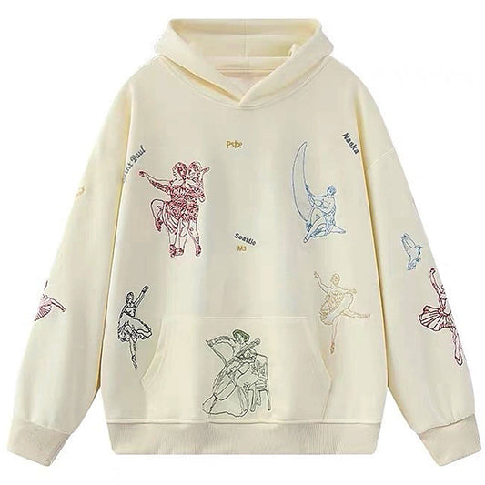 greek roman art embroidery aesthetic hoodie boogzel clothing