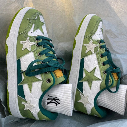 Green Star Sneakers - Sneakers