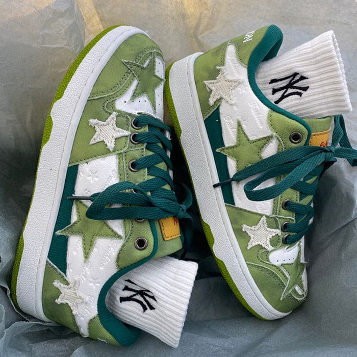 Green Star Sneakers - Sneakers