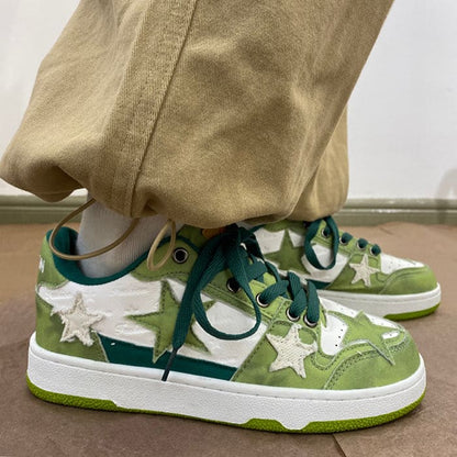 Green Star Sneakers - Sneakers