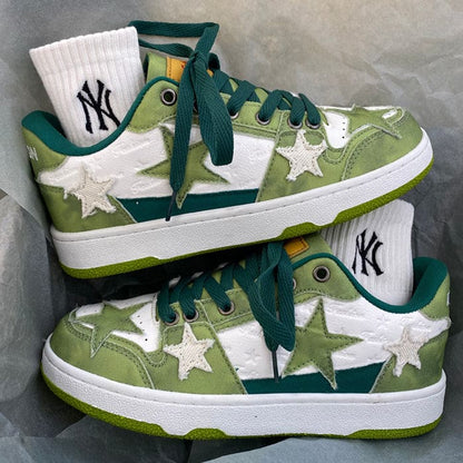 Green Star Sneakers - Sneakers