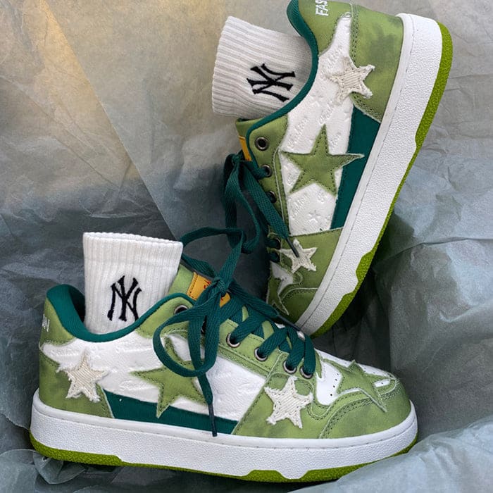 Green Star Sneakers - Sneakers