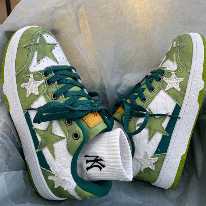 Green Star Sneakers - Sneakers