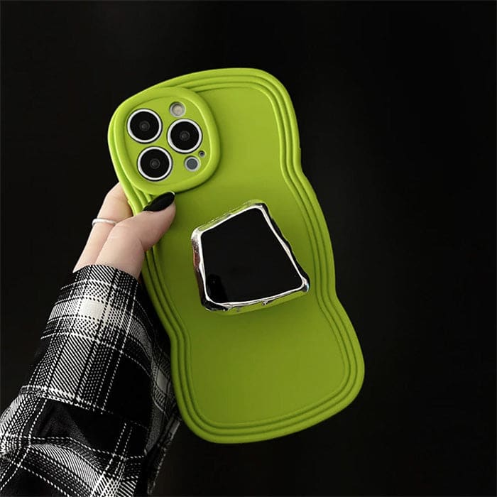 Green with Mirror iPhone Case - IPhone Case