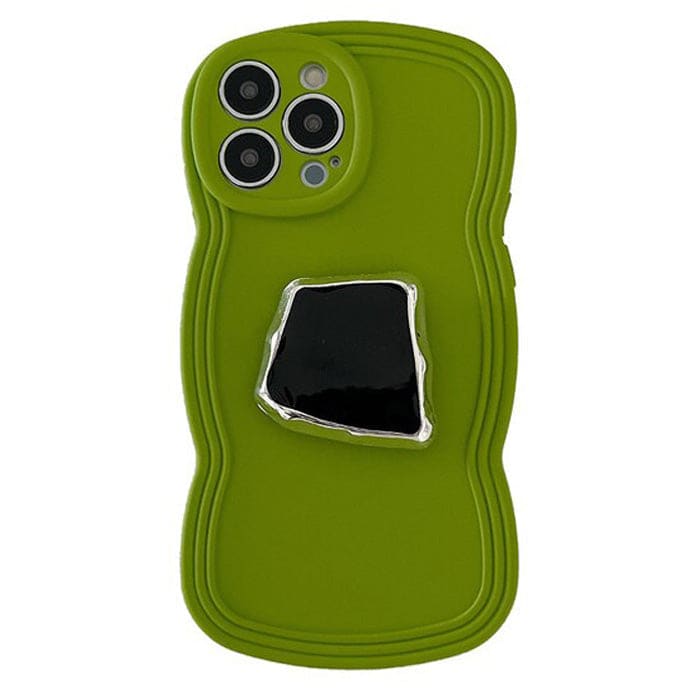 Green with Mirror iPhone Case - IPhone Case