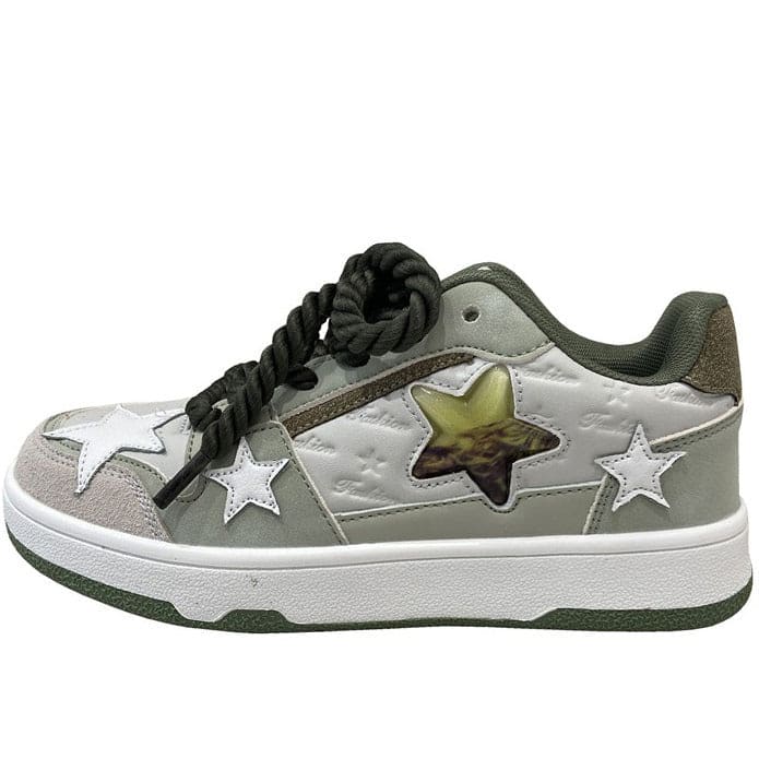 Grey Clear Star Sneakers - Sneakers