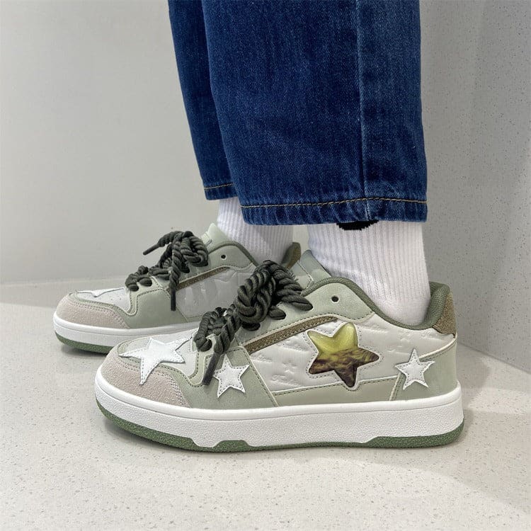 Grey Clear Star Sneakers - Sneakers