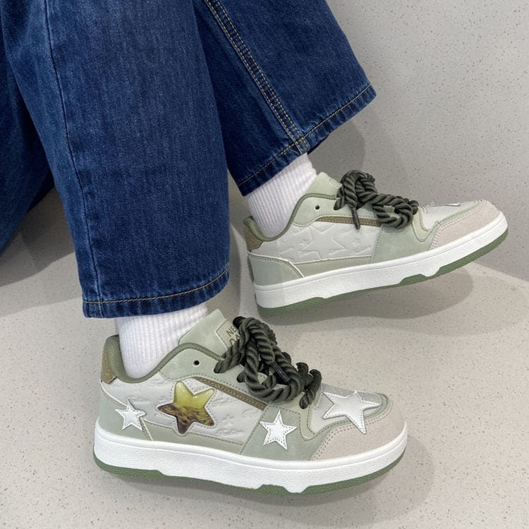 Grey Clear Star Sneakers - Sneakers