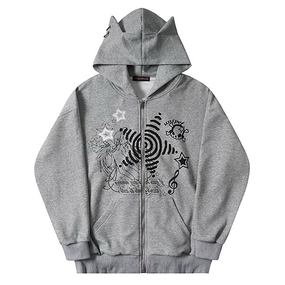 grunge cut out shoulder sweatshirt boogzel clothing