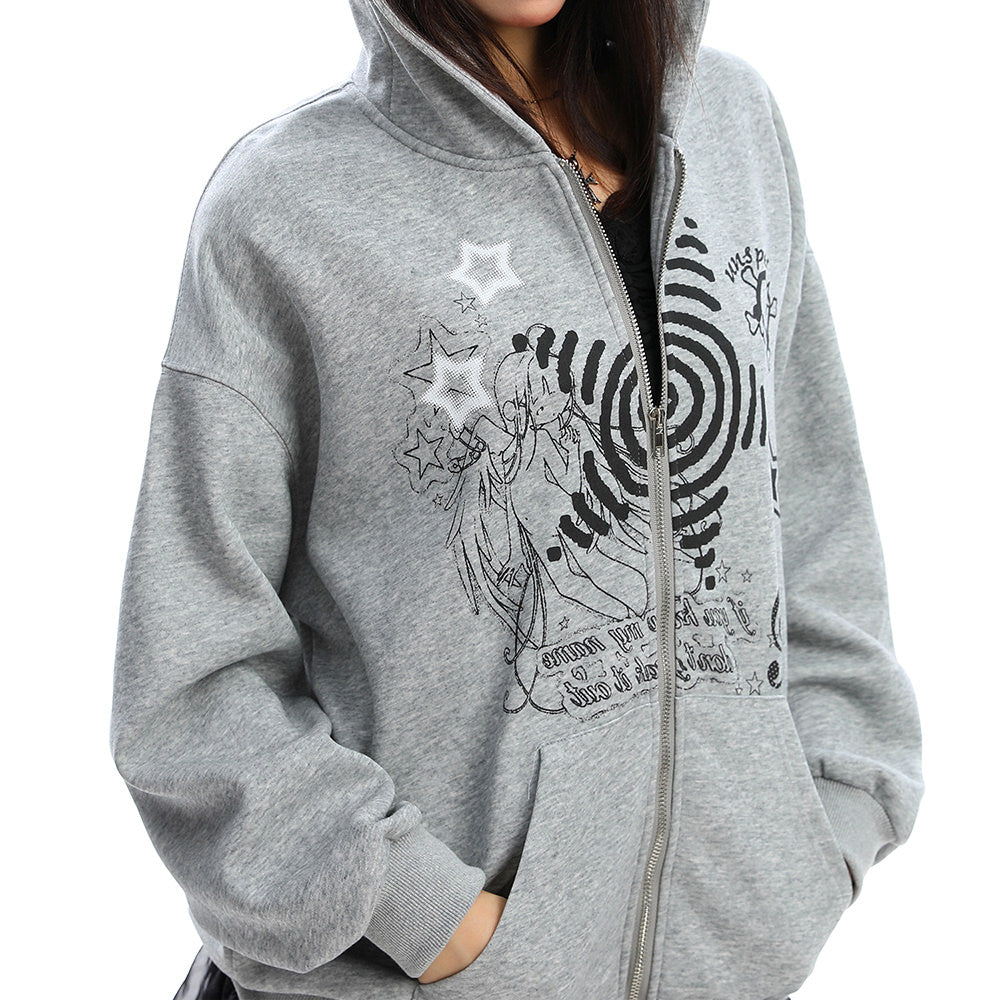 grunge cut out shoulder sweatshirt boogzel clothing