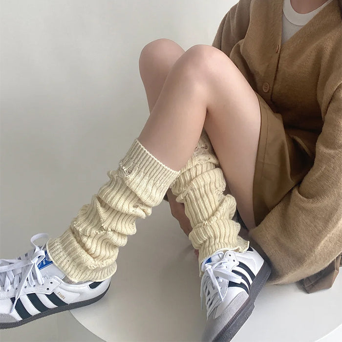 Casual Ripped Leg Warmers - Socks