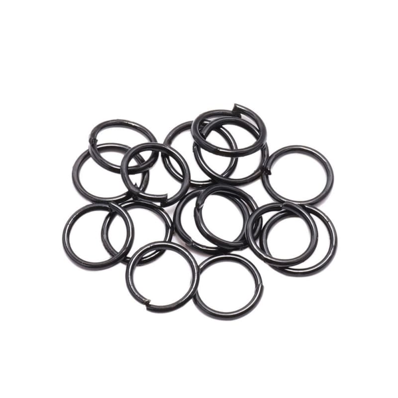 Hair Piercing Rings - 14mm/ 100pcs / Black - Other