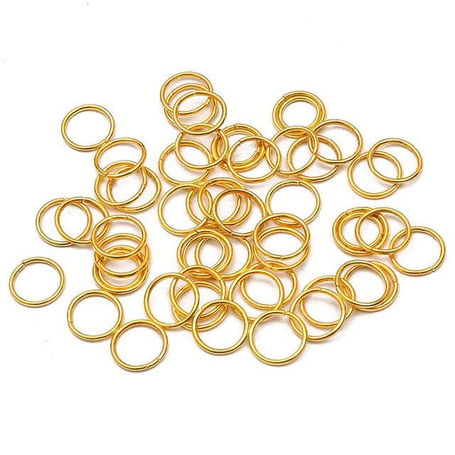 Hair Piercing Rings - 14mm/ 100pcs / Gold - Other