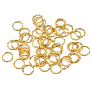Hair Piercing Rings - 14mm/ 100pcs / Gold - Other