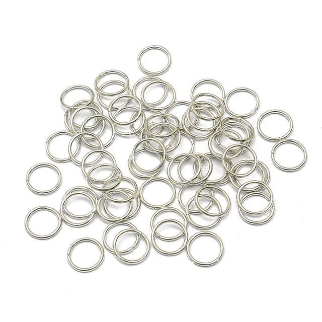 Hair Piercing Rings - 14mm/ 100pcs / Silver - Other