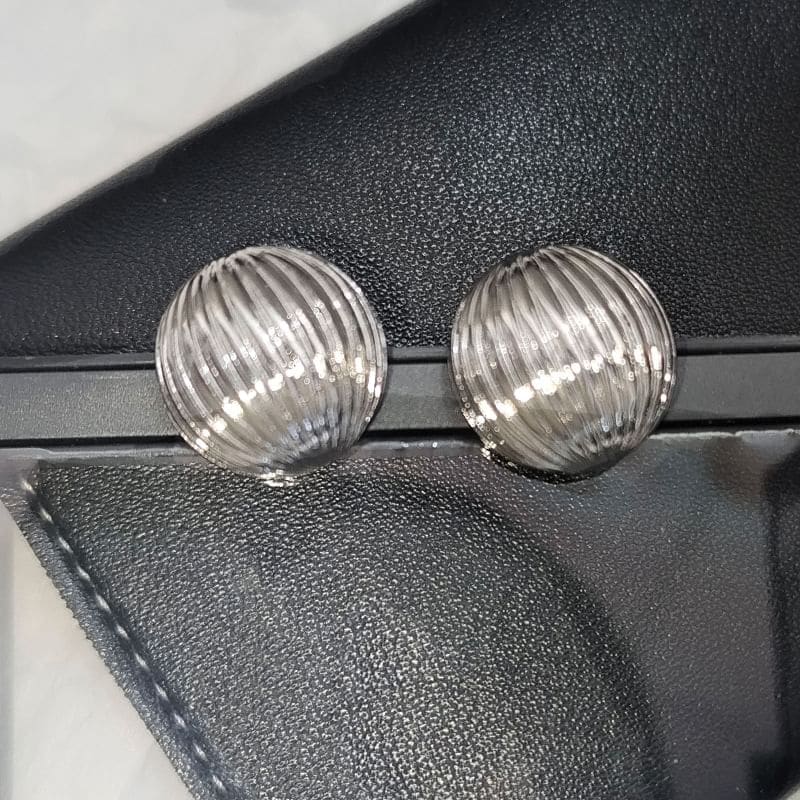 Half Ball Stud Earring